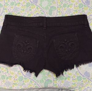 SIWY Camilia Black Cutoff Shorts Size 28